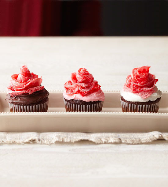 Rose bouquet cupcakes