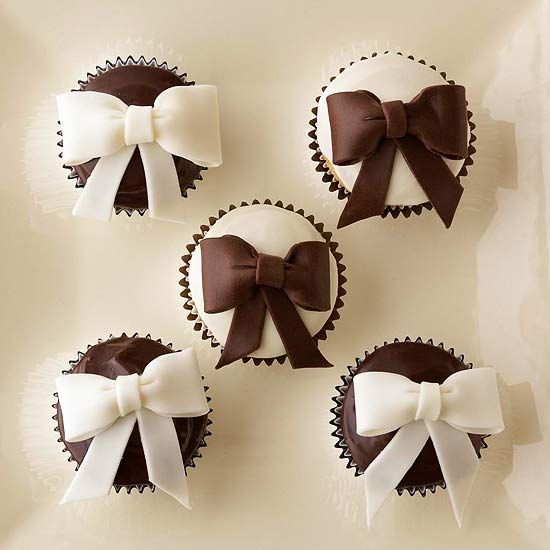 Bow cupcakes Bow cupcakes