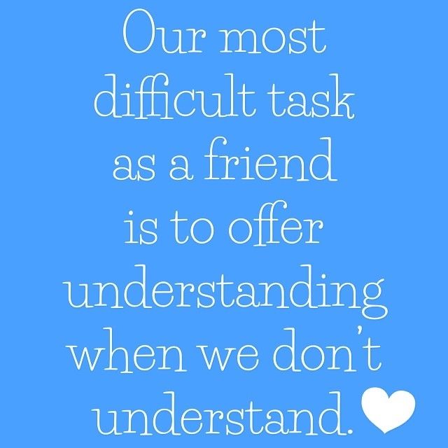 Offer understanding when we dont understand Offer understanding when we dont understand