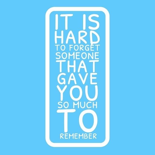 Hard to forget someone 
