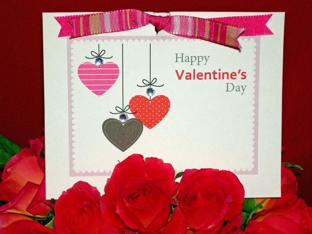 Bejeweled hearts valentines day card Bejeweled hearts valentines day card