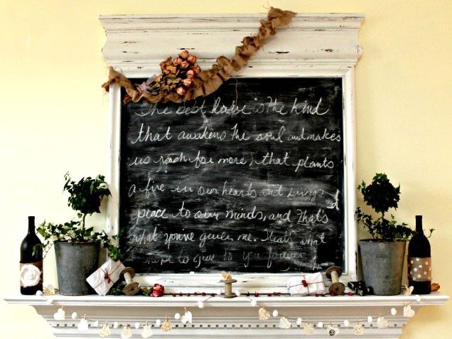 Love inspired mantel Love inspired mantel