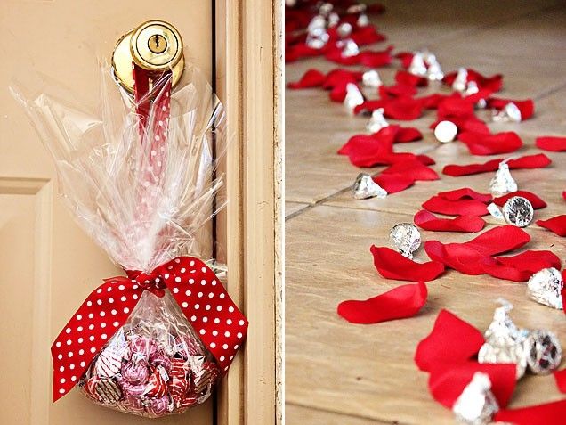 Romantic chocolate path