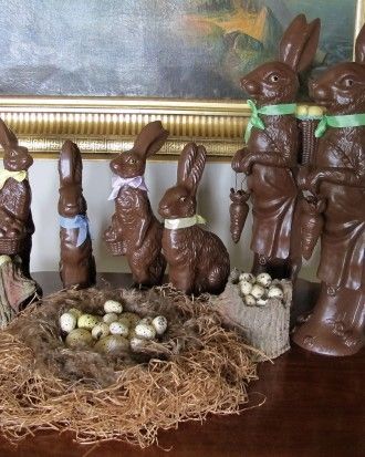 Chocolate rabbit display