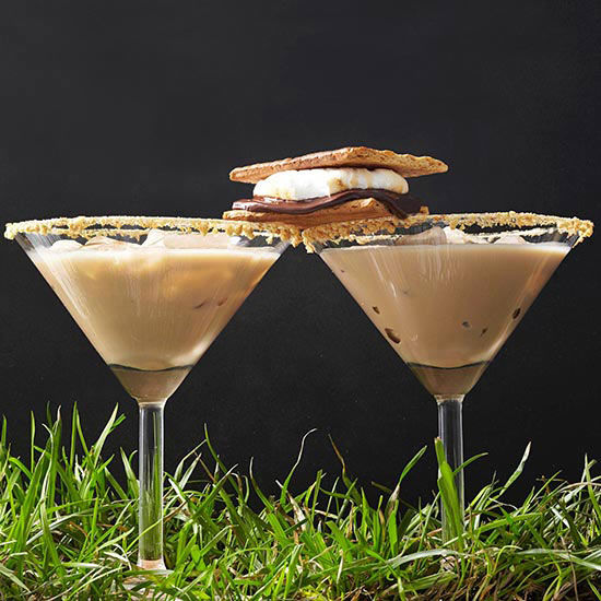 Toasted smores cocktail