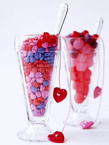 Valentines Day Candy parfaits