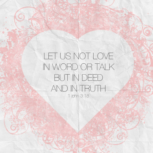 Let us not love in word Let us not love in word