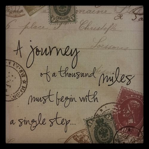 A journey of a thousand miles A journey of a thousand miles