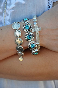 Silver and turquoise 