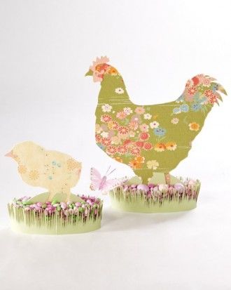 Easter fabric silhouettes Easter fabric silhouettes