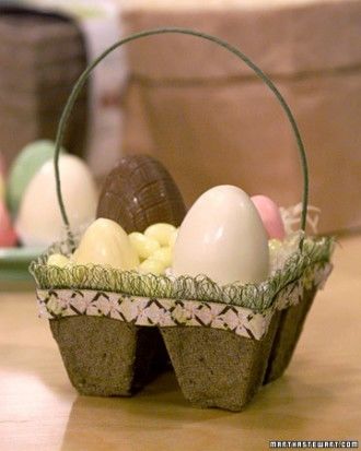Peat pot basket favors