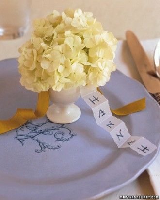 Eggcup place cards