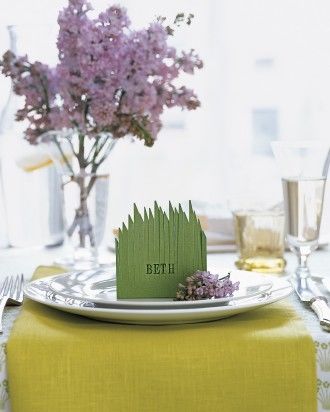 Grassy place card