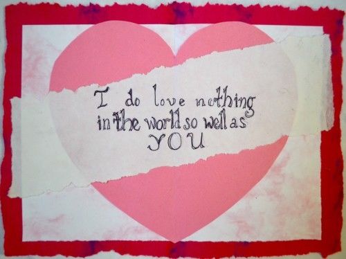 I do love nothing in the world so well as you