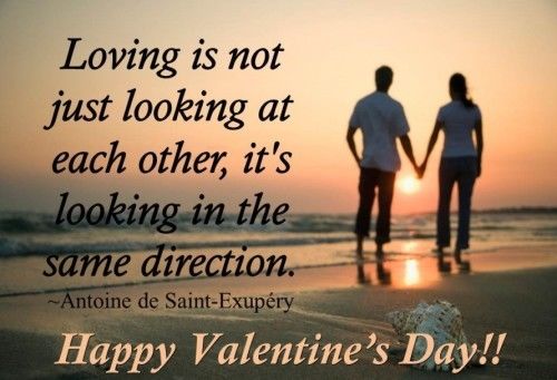 Love is looking in the same direction Love is looking in the same direction