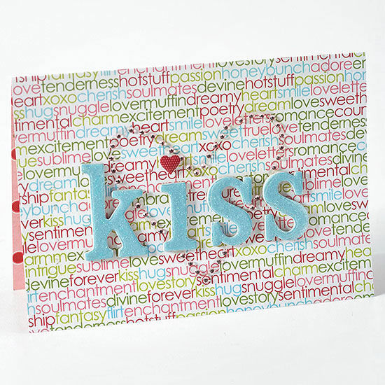 Kiss Valentines Day Card Kiss Valentines Day Card