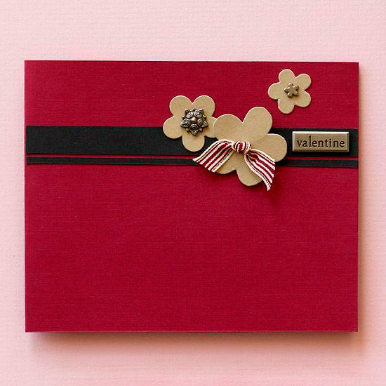 Simply floral valentine card Simply floral valentine card