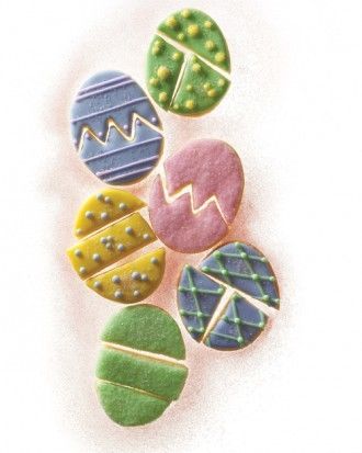 Easter egg puzzle cookies