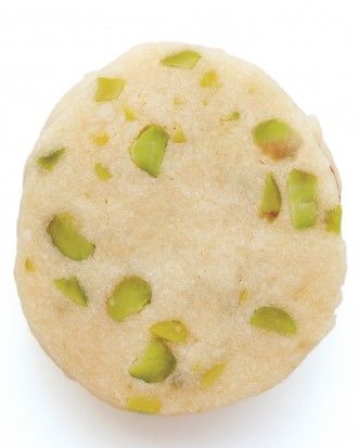 Pistachio shortbread sandwich cookies