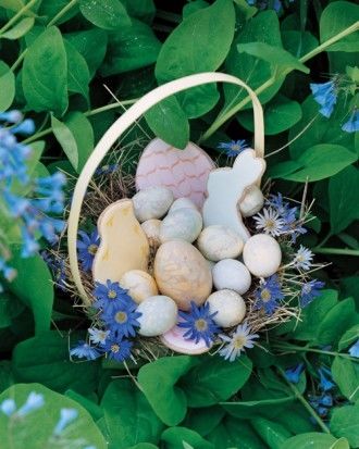 Marble easter cookies