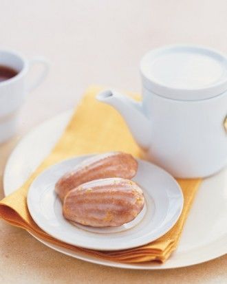 Orange cardamom madeleines