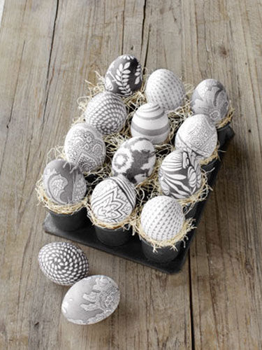 Creative monochrome easter eggs Creative monochrome easter eggs