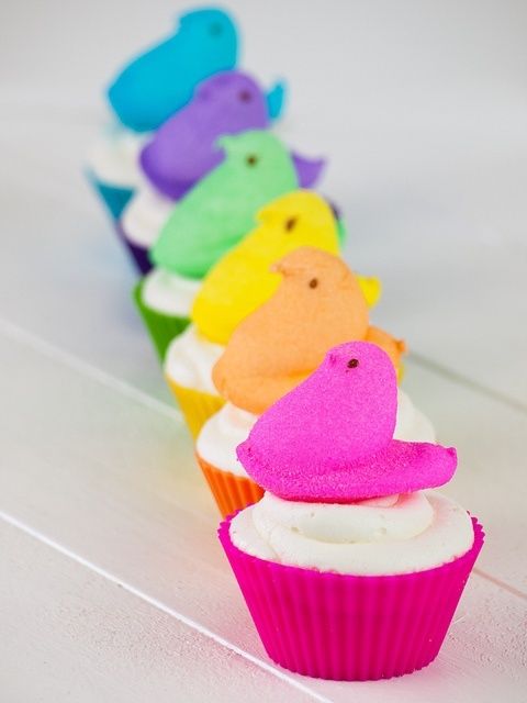 Peep cupcakes
