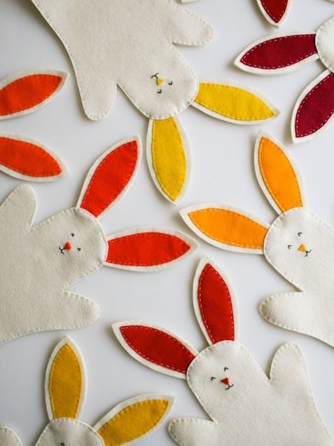 Bunny hand puppets