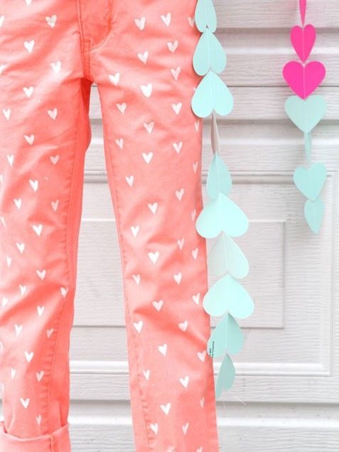 Printed heart jeans Printed heart jeans
