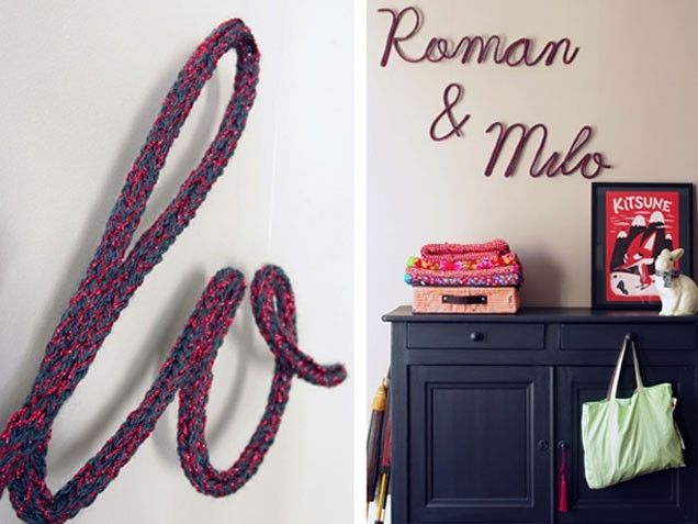 Knitted names Knitted names
