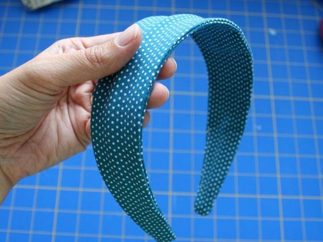 Fabric covered headband Fabric covered headband