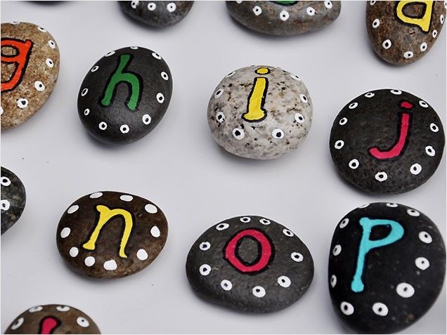 Alphabet pebbles Alphabet pebbles