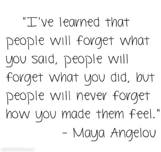 People Never Forget