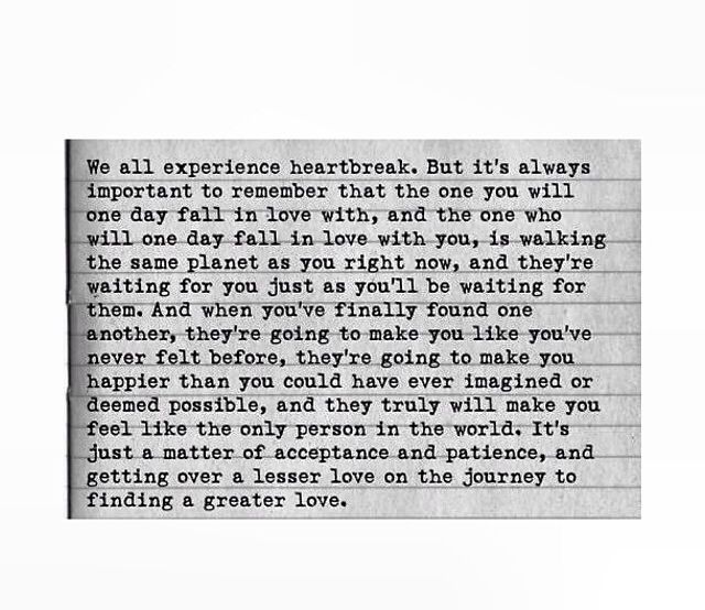 We All Experience HeartBreak