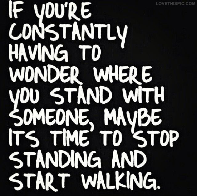 Stop Standing Start Walking