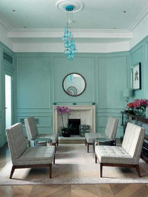 Blue hues living room
