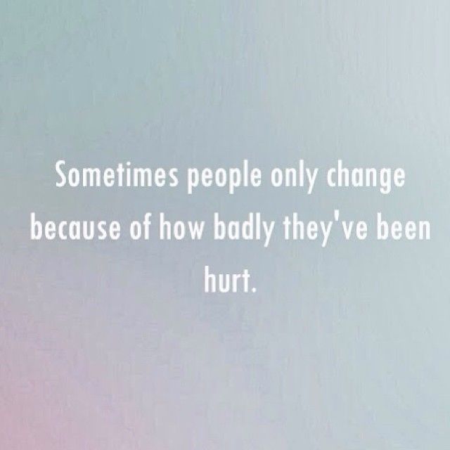When people change When people change