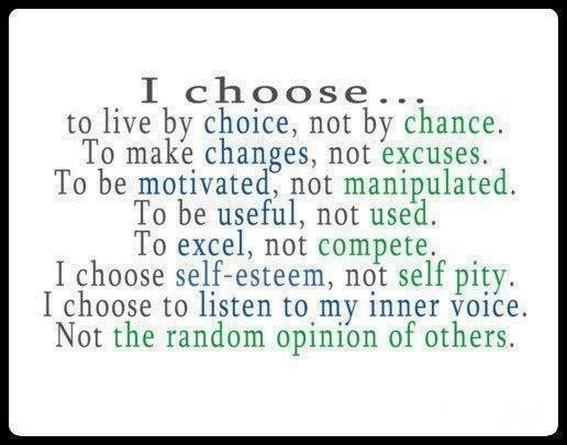 I choose I choose