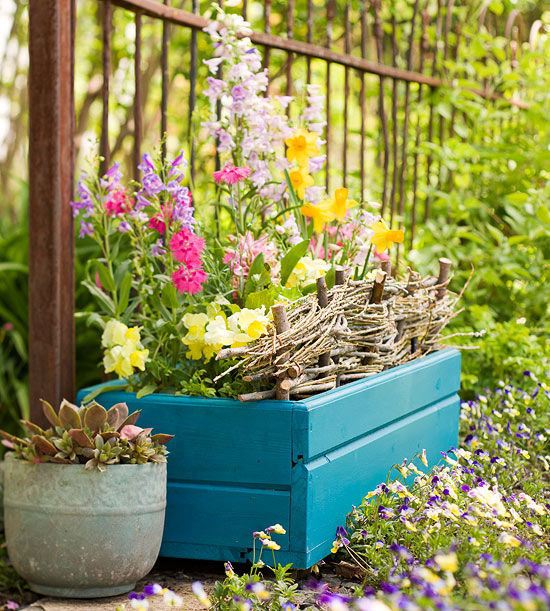 Pretty Painted Wooden Box Pretty Painted Wooden Box