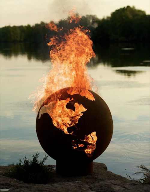 Burning globe Burning globe