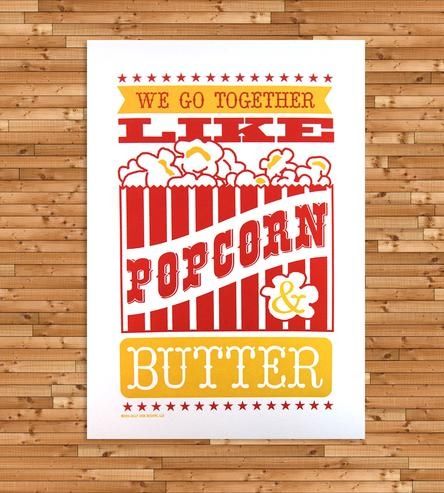 Popcorn and butter Popcorn and butter
