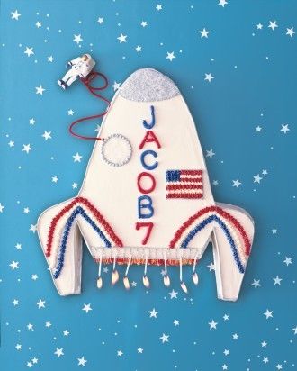 Rocket ship cake