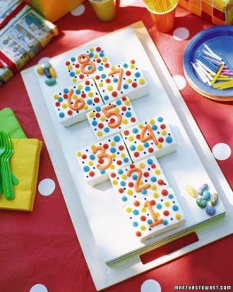 Polka dot birthday cake