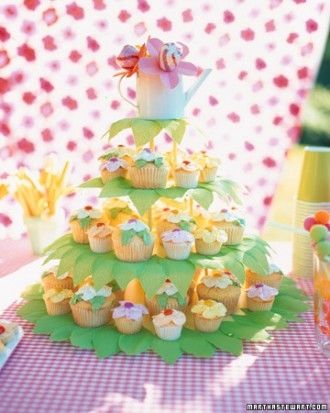 Flower cupcakes