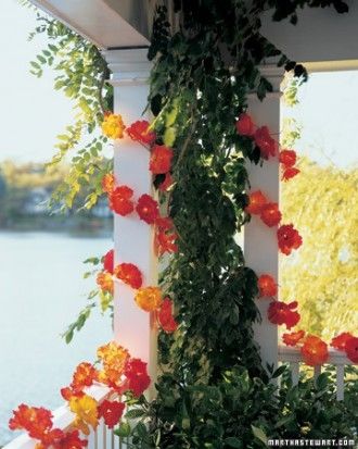 Silk flower party lights Silk flower party lights
