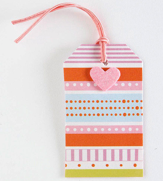 Striped gift tag Striped gift tag