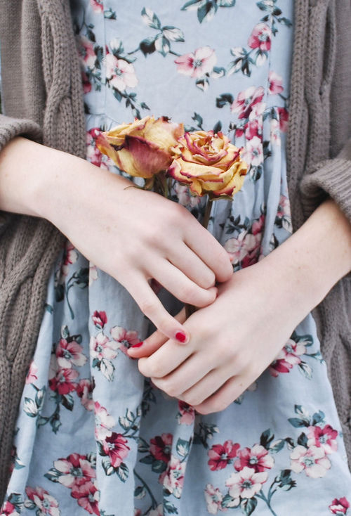 Wilting roses