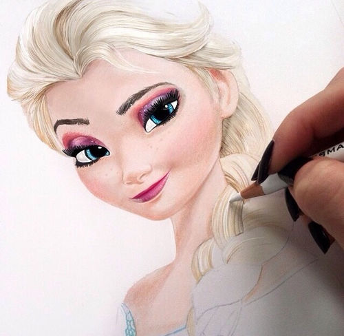 Frozen drawing