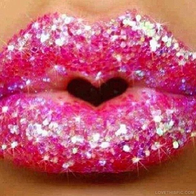 Pink Sparkle Lips