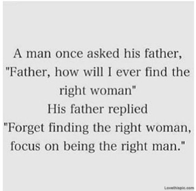 The Right Man The Right Man